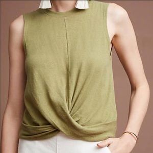 Anthropologie Linen Tank